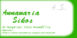 annamaria sikos business card